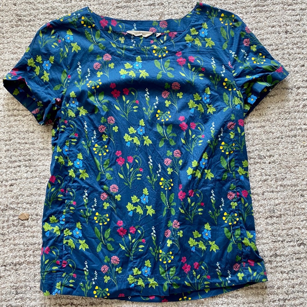 Seasalt organic cotton t shirt with floral print